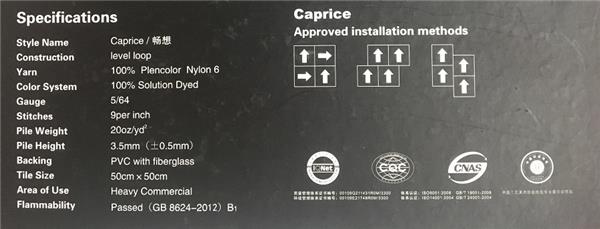 Caprice系列 产品参数
