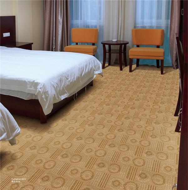 黄山之圆圈系列 酒店客房丙纶簇绒地毯 效果