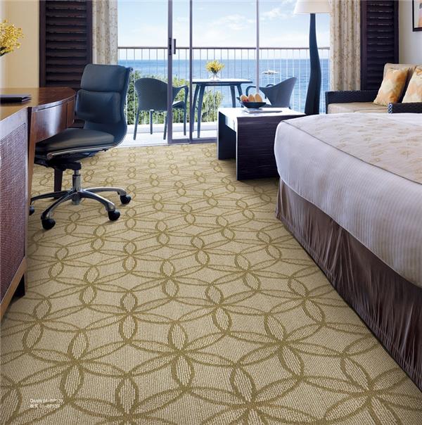 秋实系列 酒店客房丙纶簇绒地毯 效果