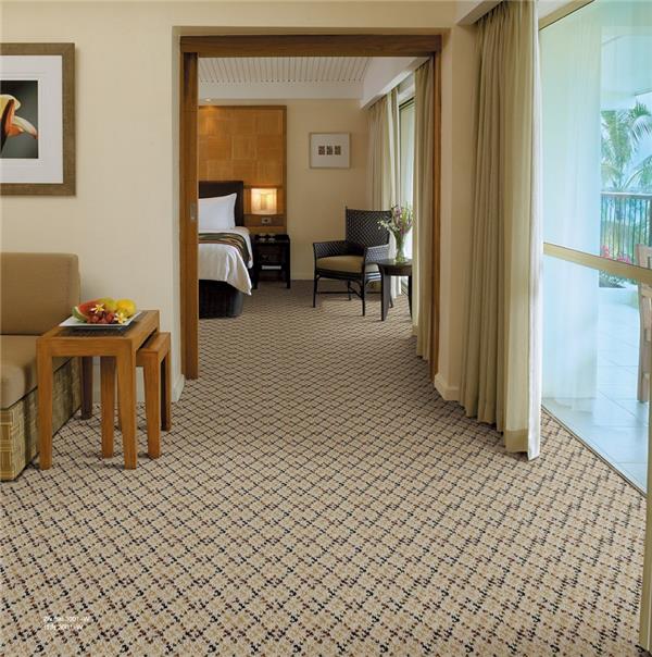 竹海之沙滩系列 酒店客房羊毛簇绒地毯 效果