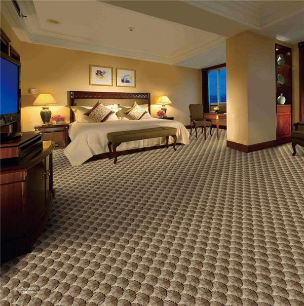 竹海之小波浪系列 酒店客房/会议厅羊毛簇绒地毯 效果