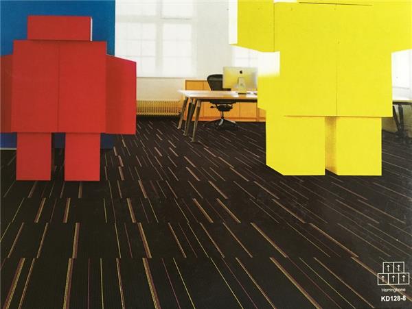 KD128系列 办公室丙纶方块地毯 效果
