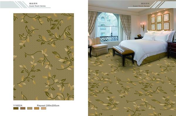 Y1602A 酒店地毯客房地毯尼龙印花地毯 产品效果