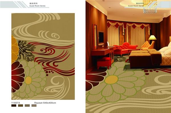Y1607A系列 酒店地毯客房地毯尼龙印花地毯 产品效果