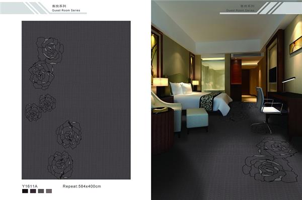 Y1611A系列 酒店客房尼龙印花地毯 效果