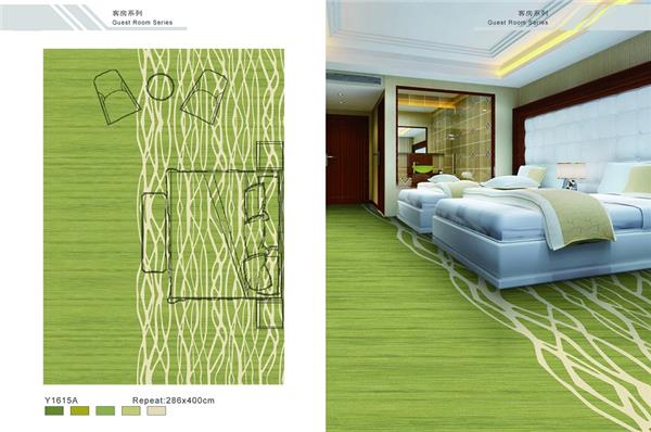 Y1615A系列 酒店客房尼龙印花地毯 效果