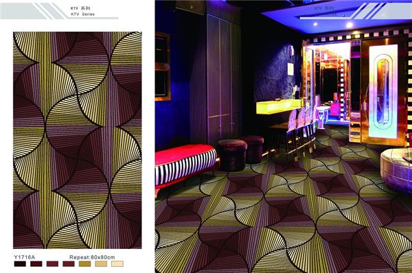 Y1716A系列 酒店地毯宴会厅尼龙印花地毯 效果