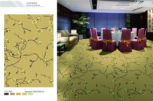 Y1718A系列 酒店地毯宴会厅尼龙印花地毯 效果