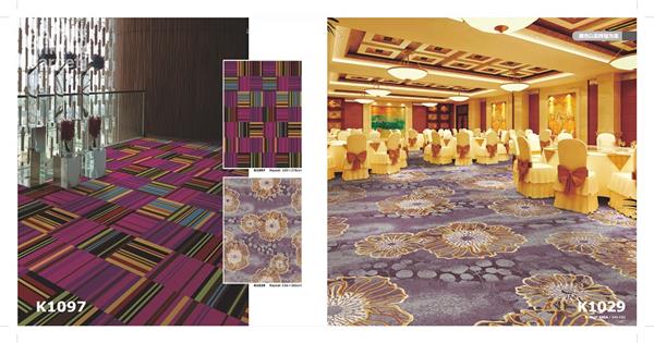 K1097 海马地毯 酒店地毯 宴会厅地毯 尼龙印花地毯 特写