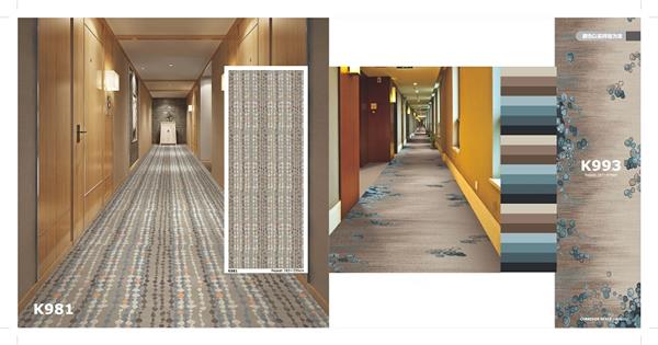 K981 海马地毯 酒店走道尼龙印花地毯 产品特写