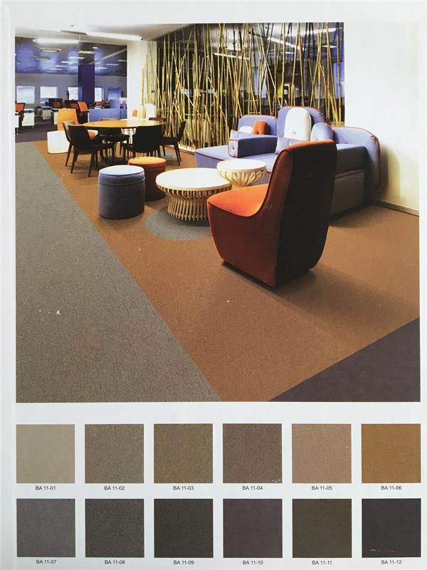 BA11 办公室地毯 丙纶方块地毯 产品效果