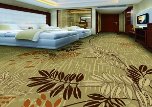 客房满铺尼龙印花地毯效果图