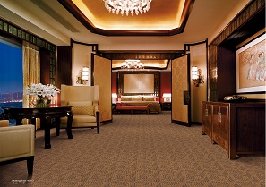 黄山之交叉纹系列 酒店客房丙纶簇绒地毯