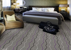 水波纹之平行系列 酒店客房/走道丙纶簇绒地毯