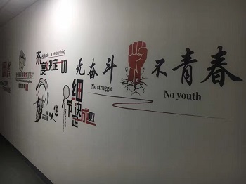 无奋斗不青春-文化墙