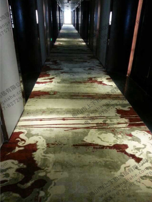 上下和地毯的酒店地毯工程案例